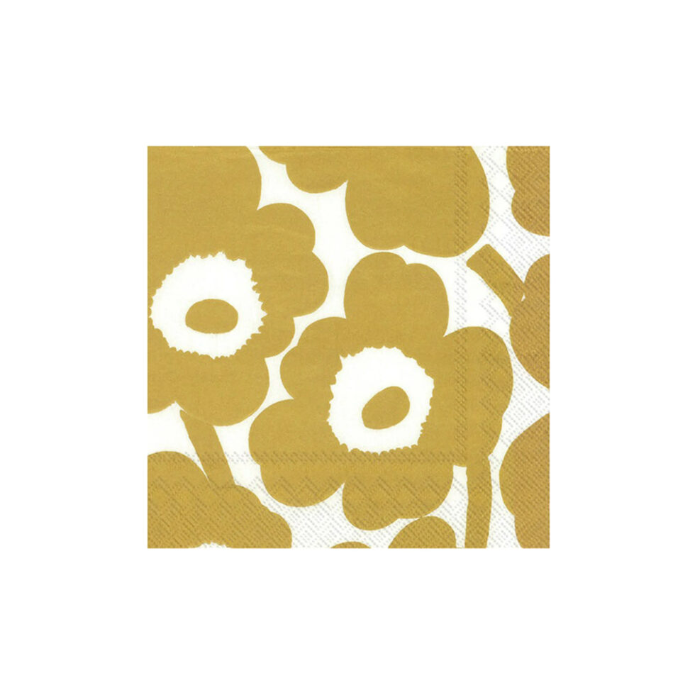 Paper napkins
Unikko white/gold Paper napkins
Unikko white/gold