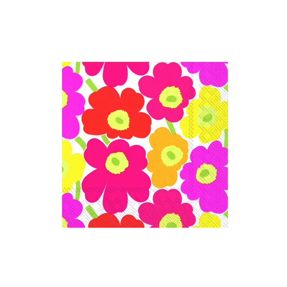 Paper napkins
Unikko colourful / white Paper napkins
Unikko colourful / white