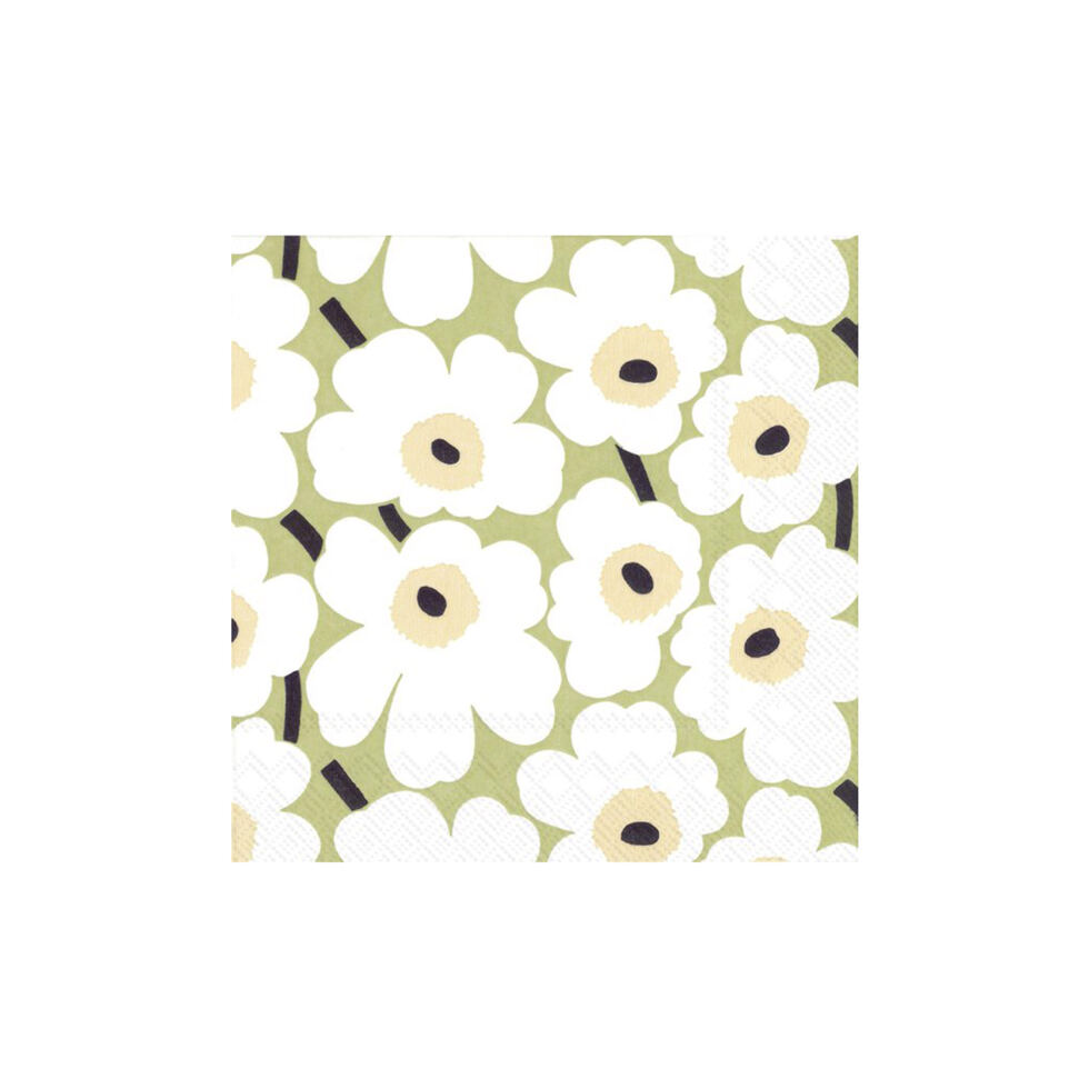 Serviettes en papier
Unikko vert clair / blanc Serviettes en papier
Unikko vert clair / blanc