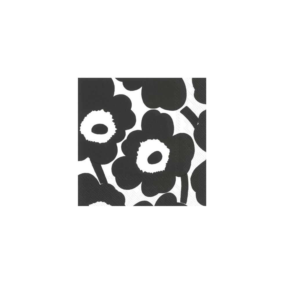 Small paper napkins
Unikko black/white Small paper napkins
Unikko black/white