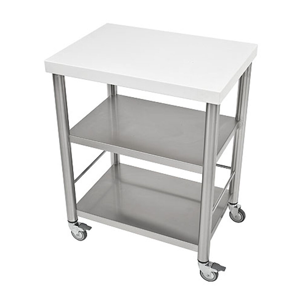 Küchenwagen Corian weiss 
50 x 70 