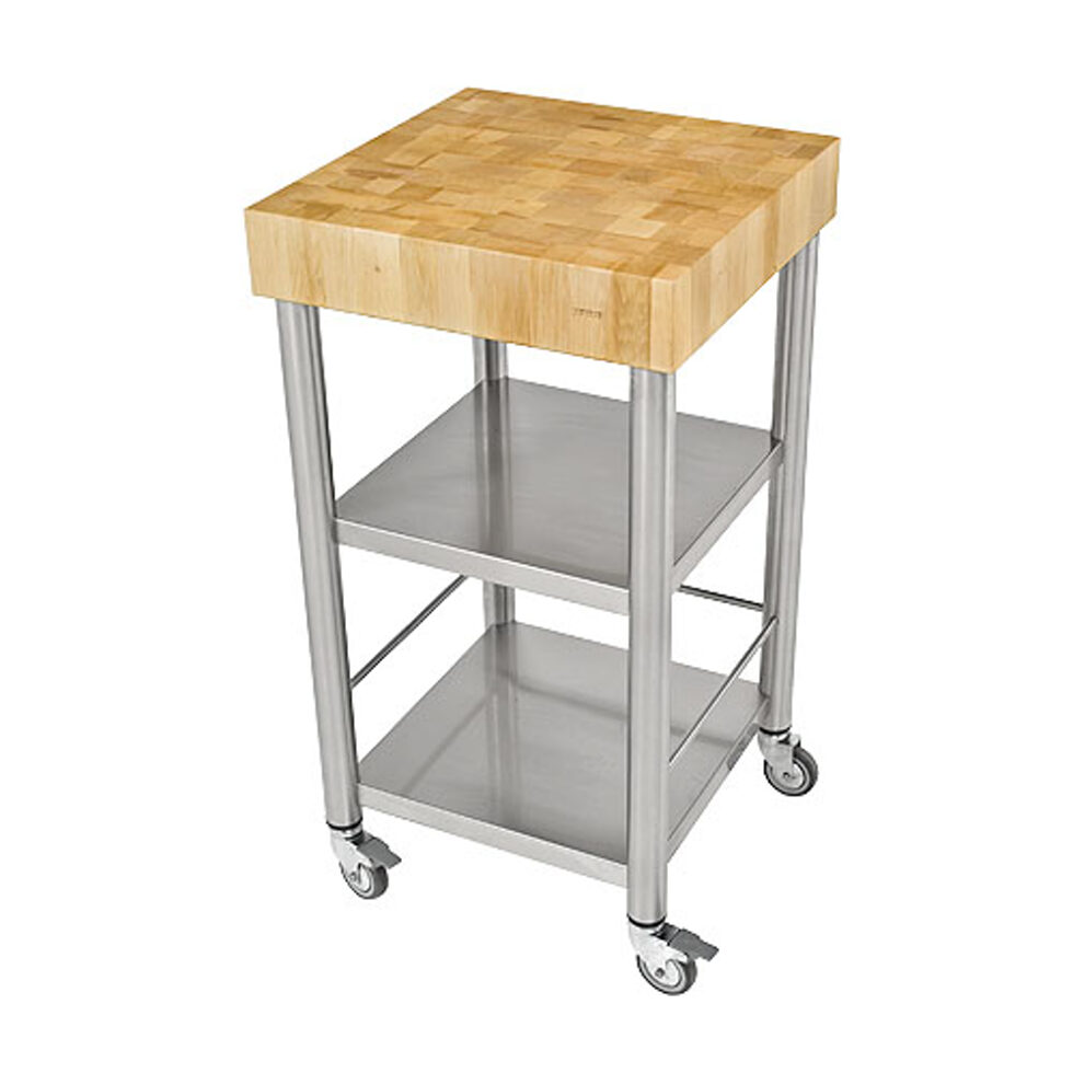 Kitchen trolley white beech forehead wood50 x 50 Kitchen trolley white beech forehead wood50 x 50