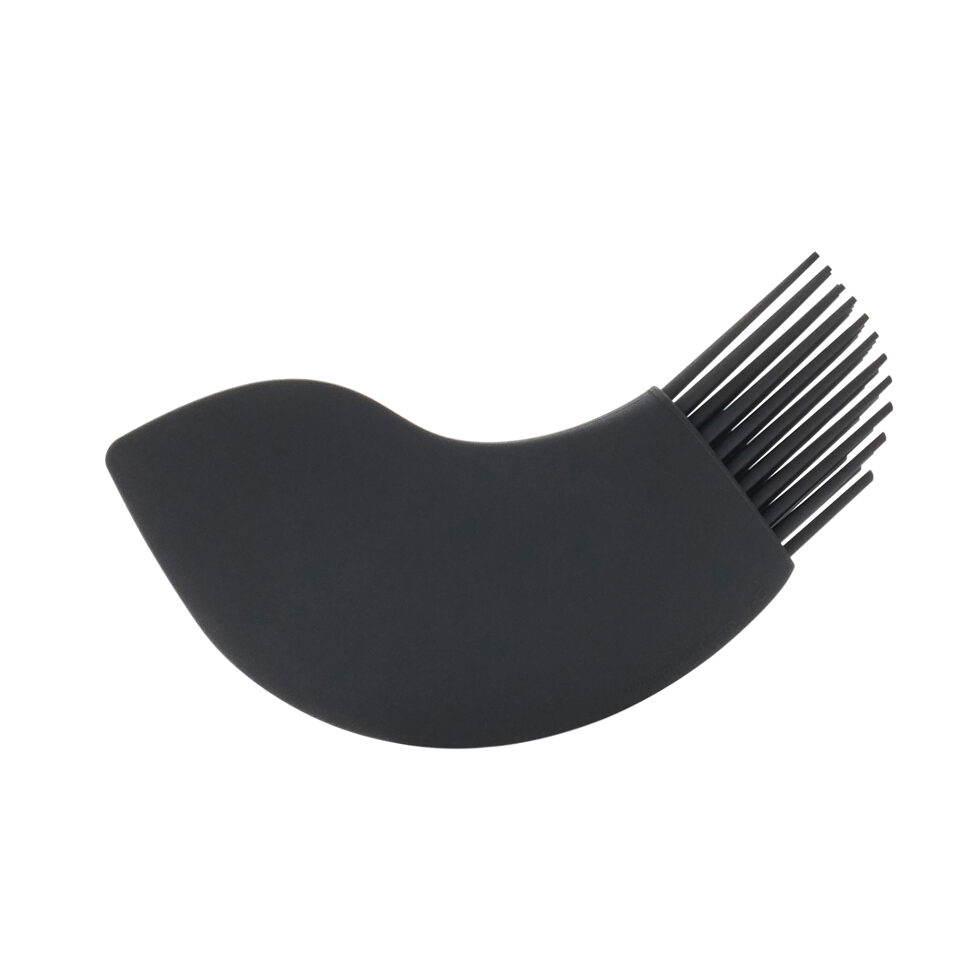Pinceau et spatule en silicone
noir 