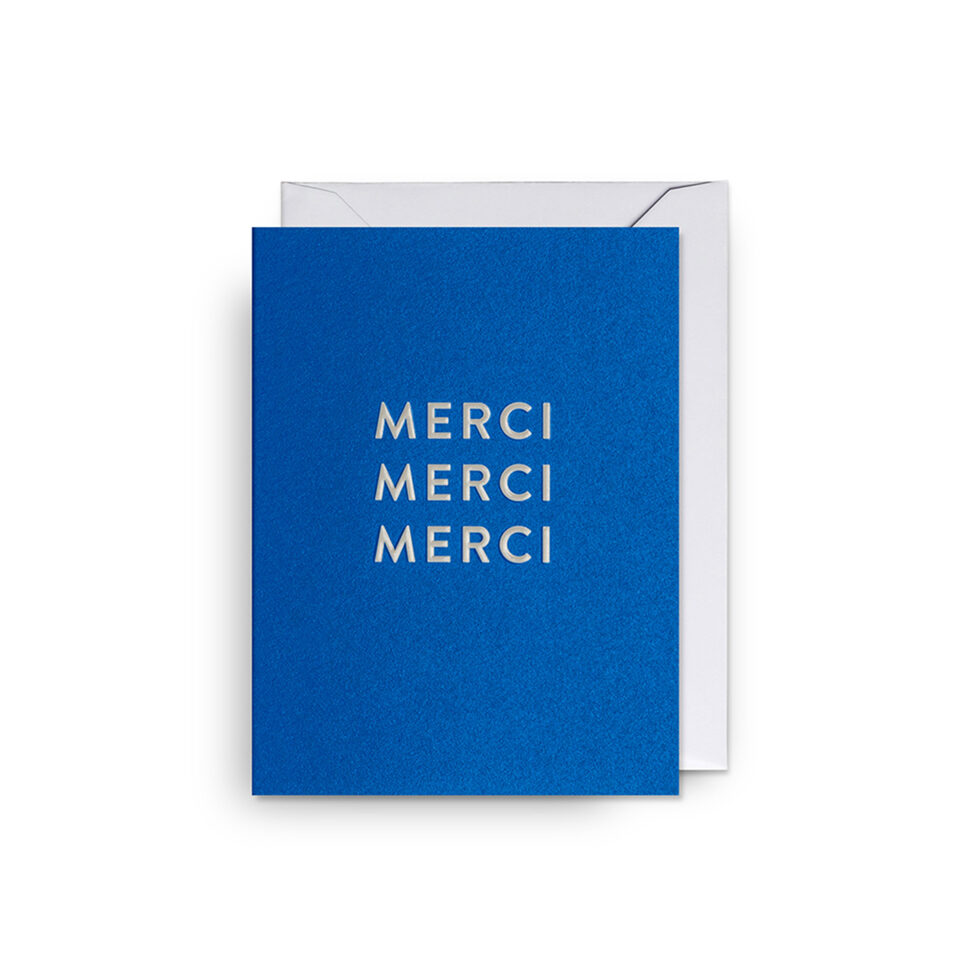 Faltkarte Merci Faltkarte Merci