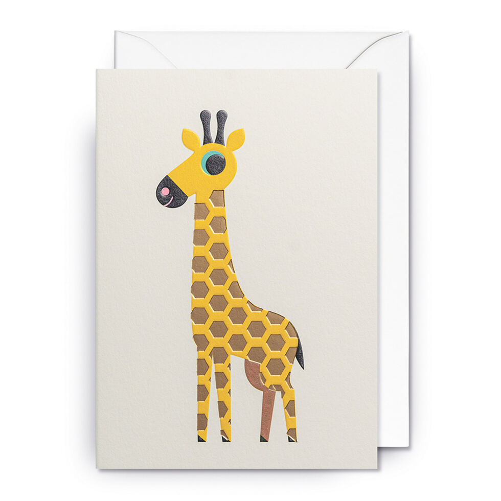 Carte pliante Girafe Carte pliante Girafe