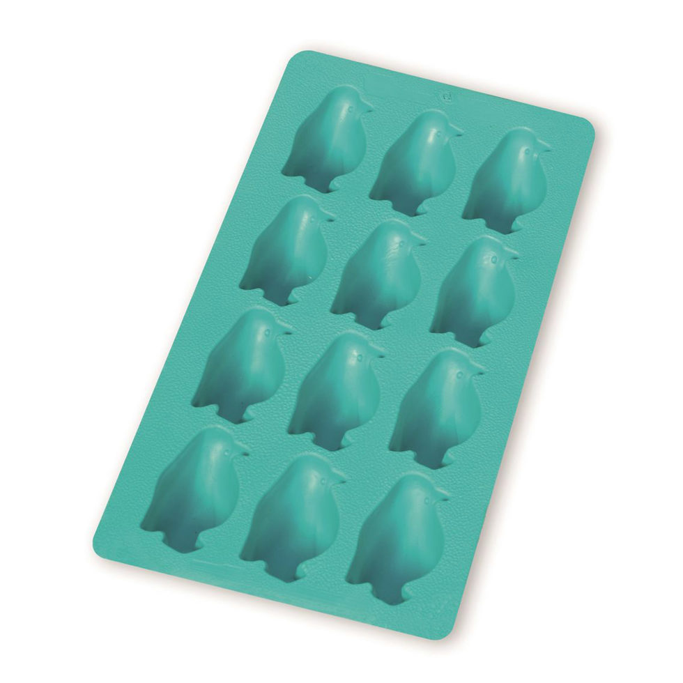 Eiswürfel 
Form Pinguin türkis 