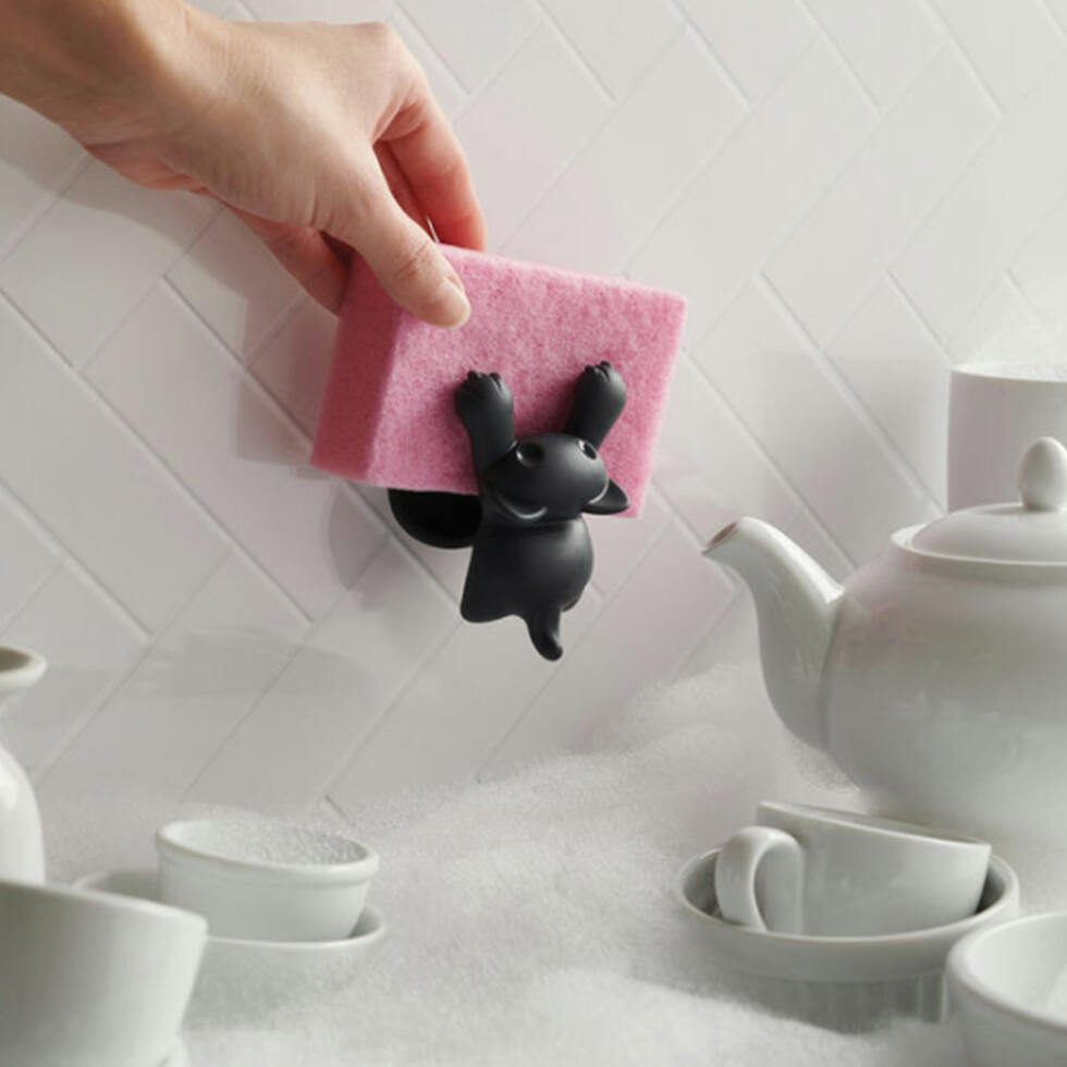 Schwammhalter Katze
schwarz 