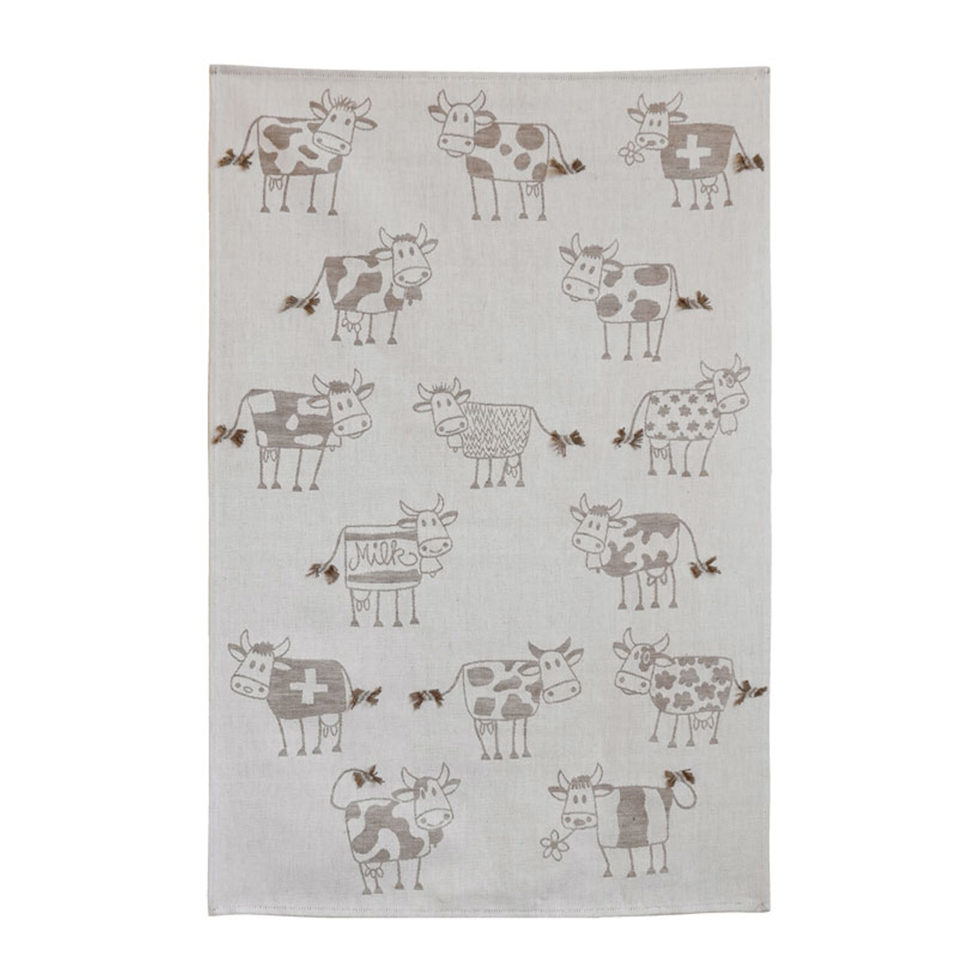 Kitchen towel, cow taupe Kitchen towel, cow taupe