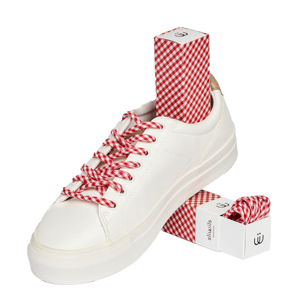 Lacet rouge/blanc
90 cm Lacet rouge/blanc
90 cm