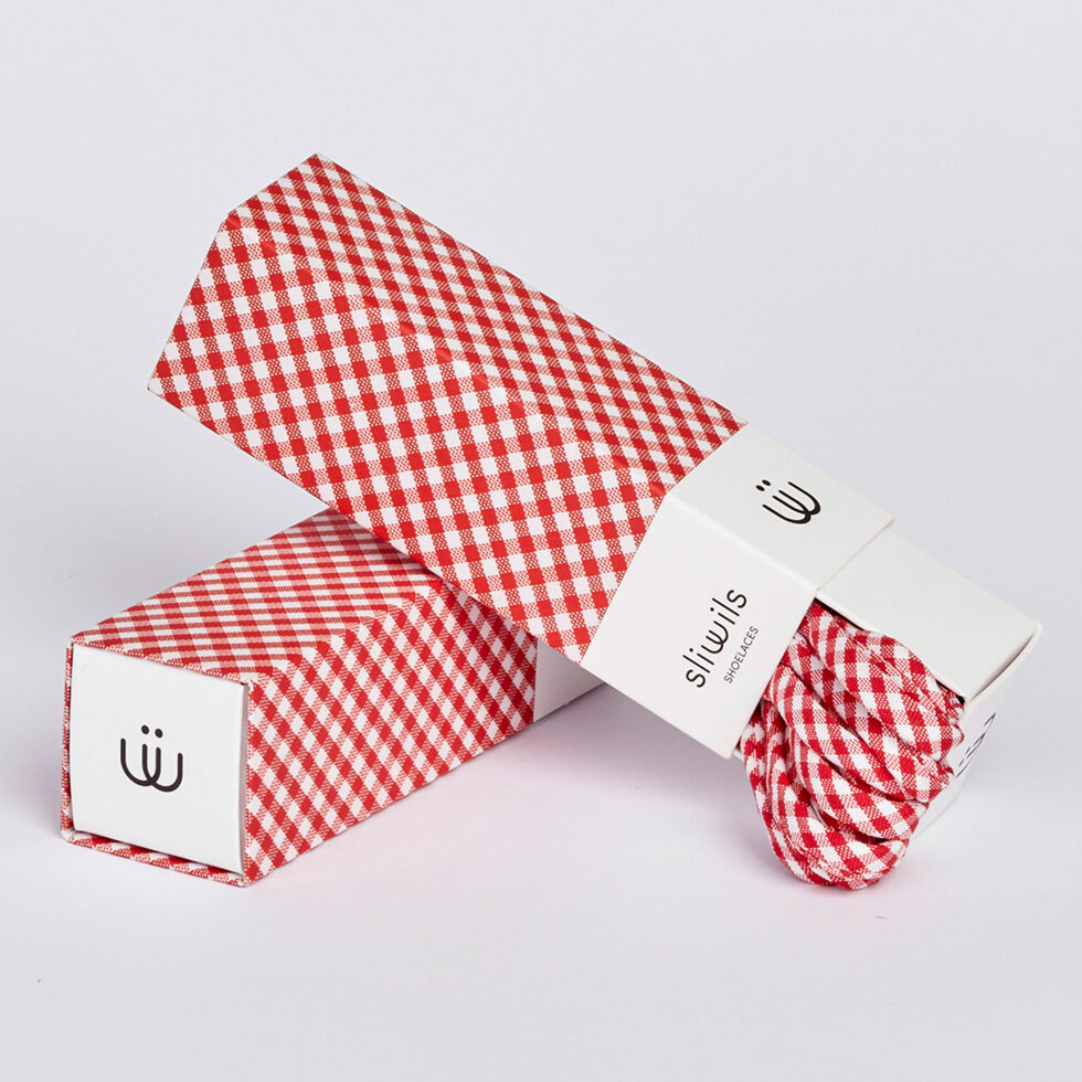 Lacet rouge/blanc
90 cm 