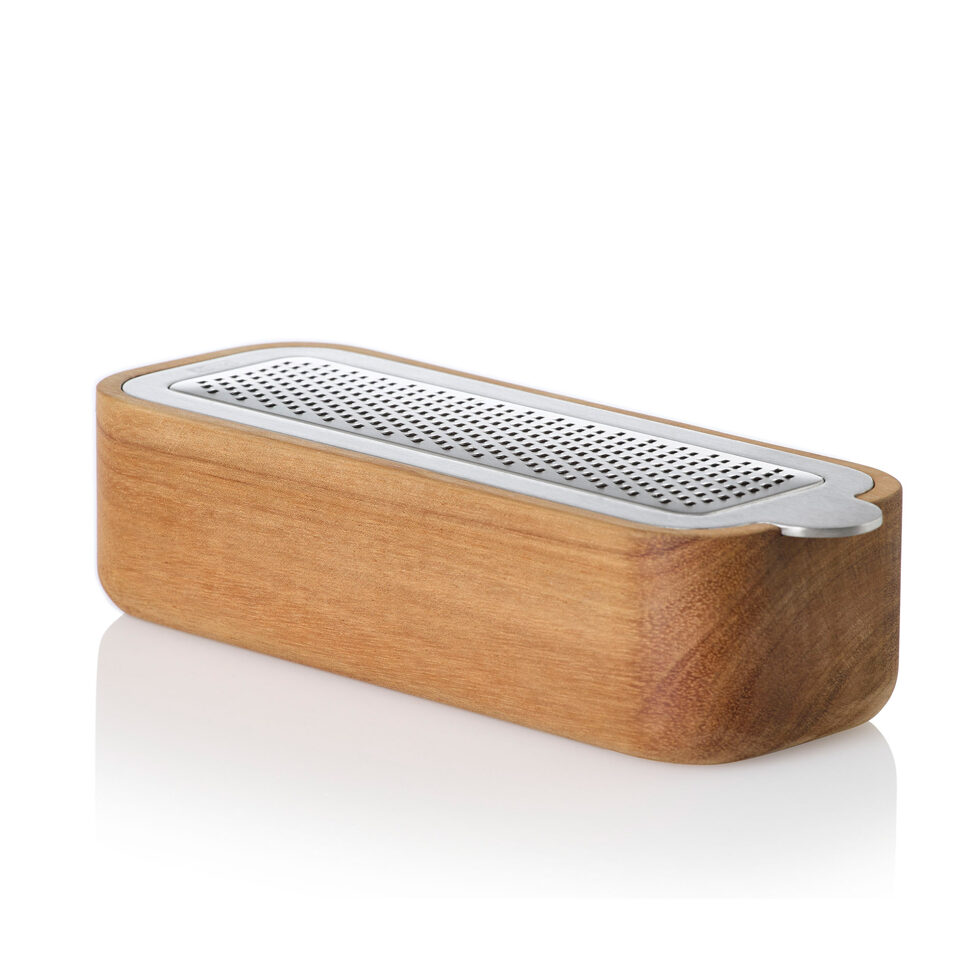 Râpe fine de table avec bol en bois Râpe fine de table avec bol en bois