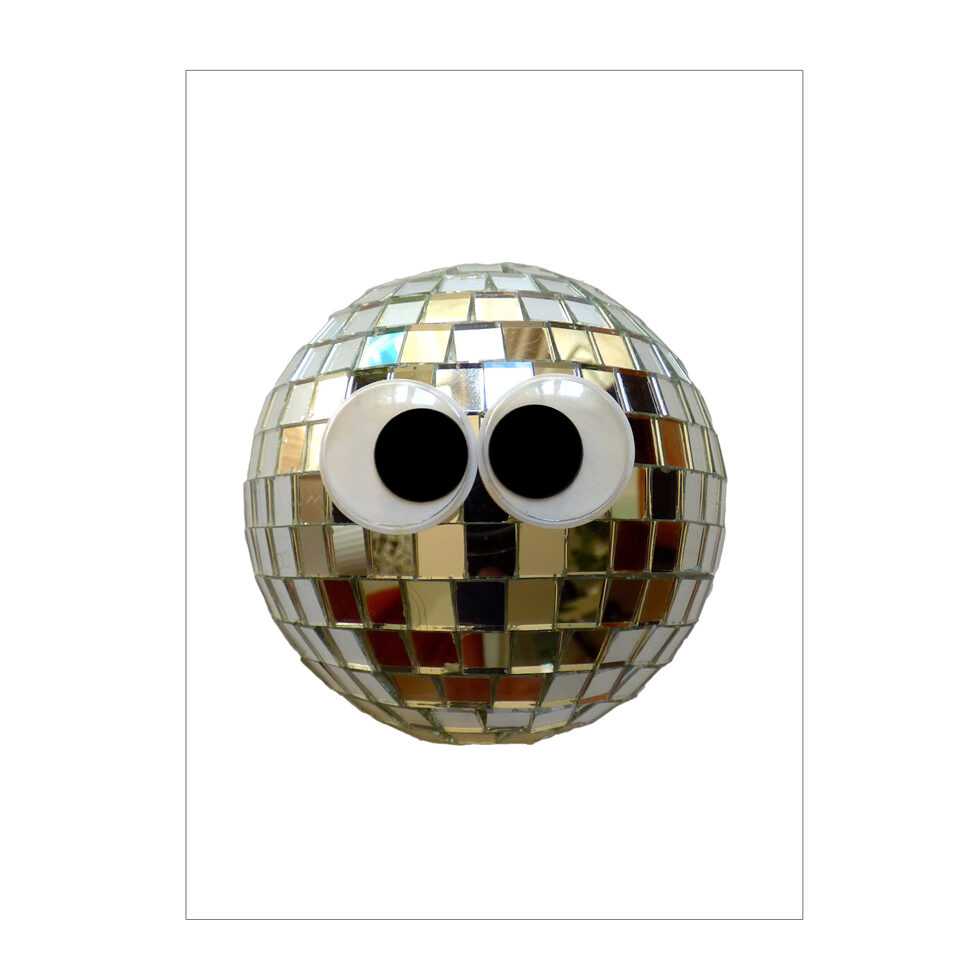 Postkarte "Discokugel" 
