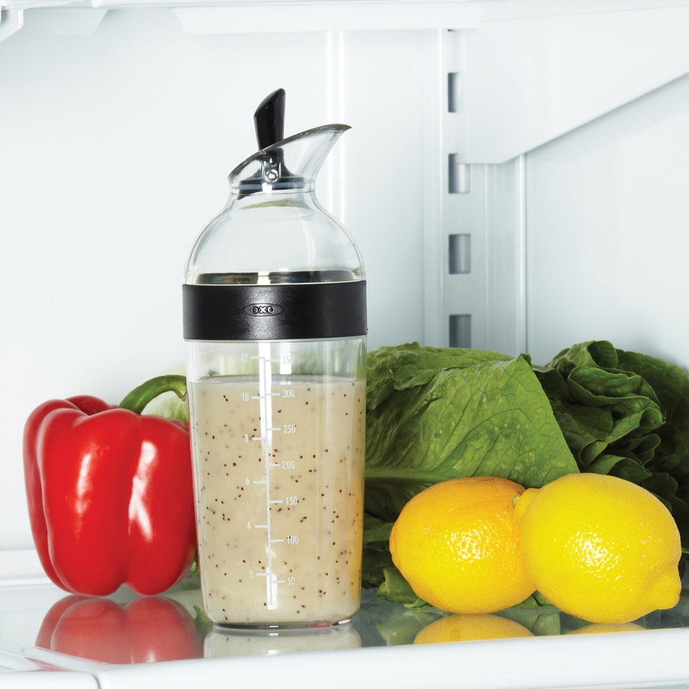 OXO Salatsaucen Shaker
schwarz 350 ml 