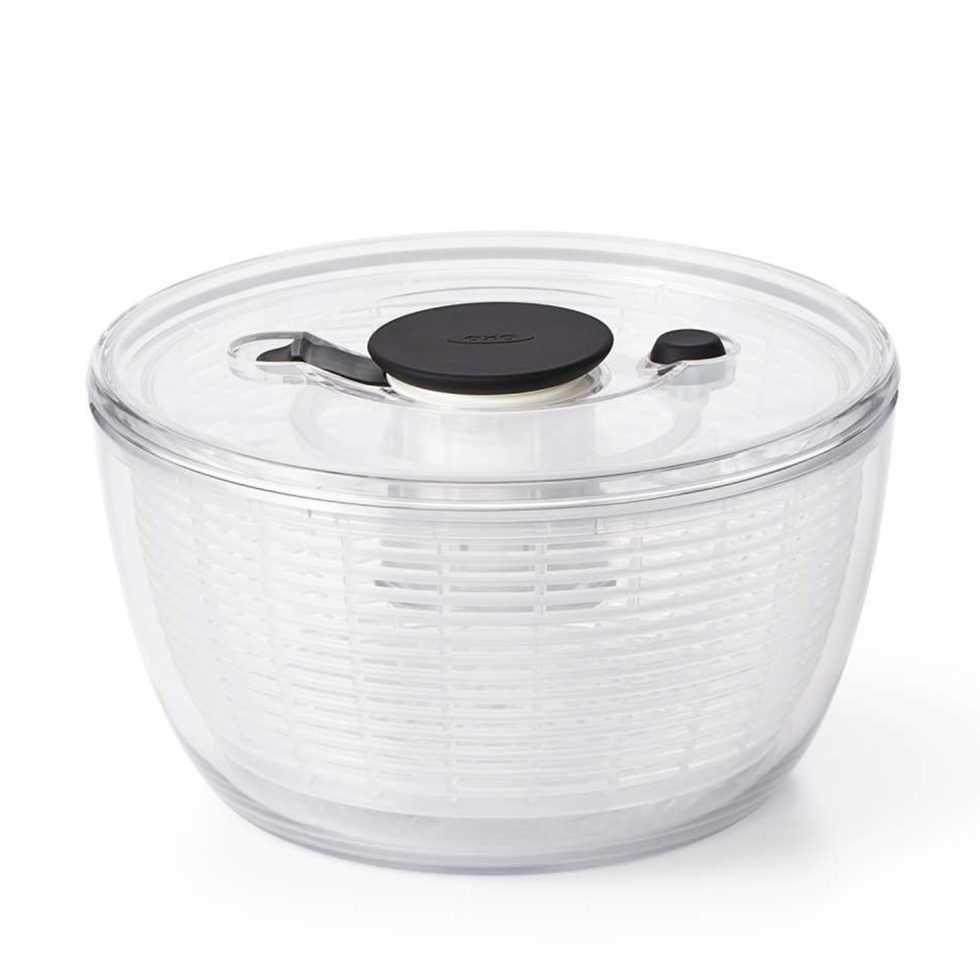 Salatschleuder transparent klein 