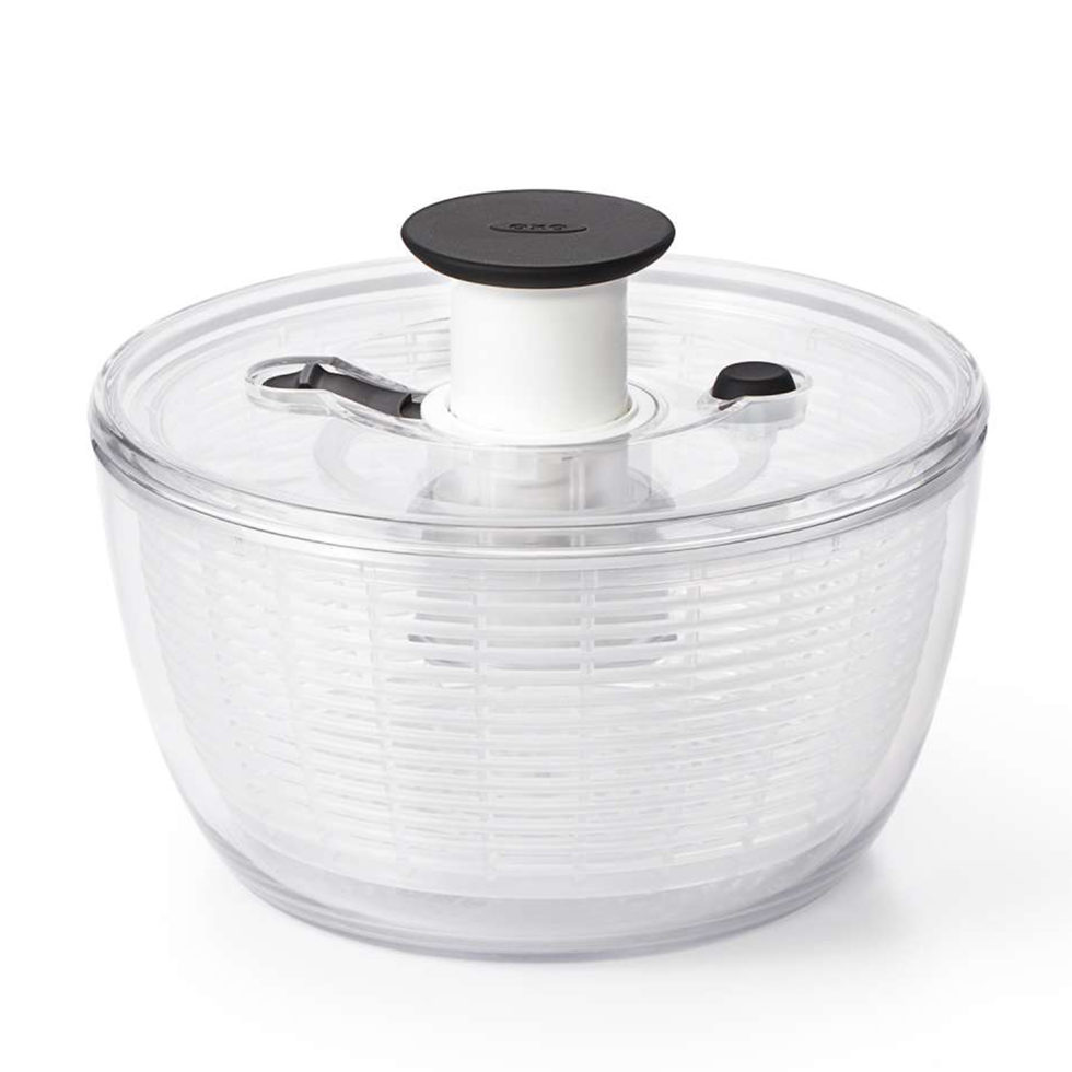 Salatschleuder transparent klein 