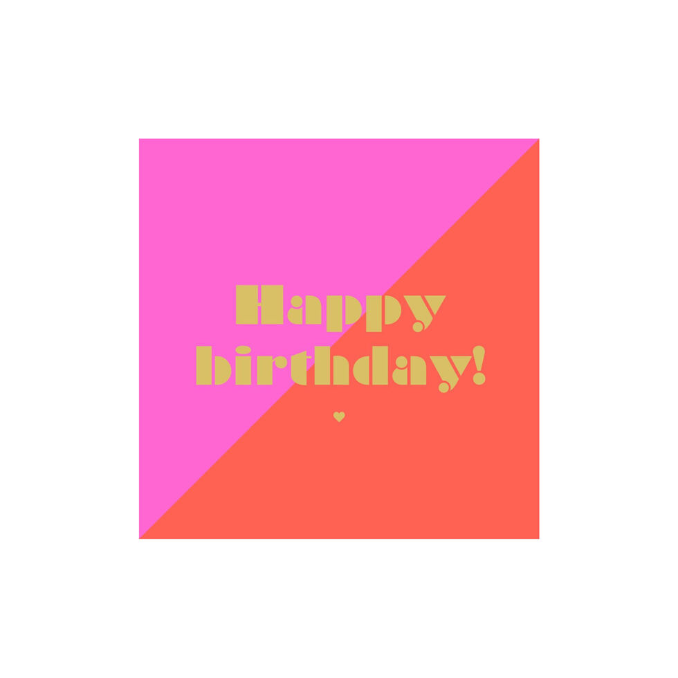 Serviettes en papier
Birthday rose/rouge 