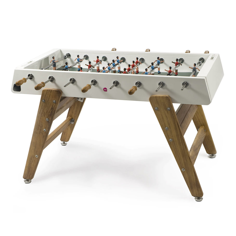 EL FUTBOL Tischfussball 
RS-3 Holz / weiss 