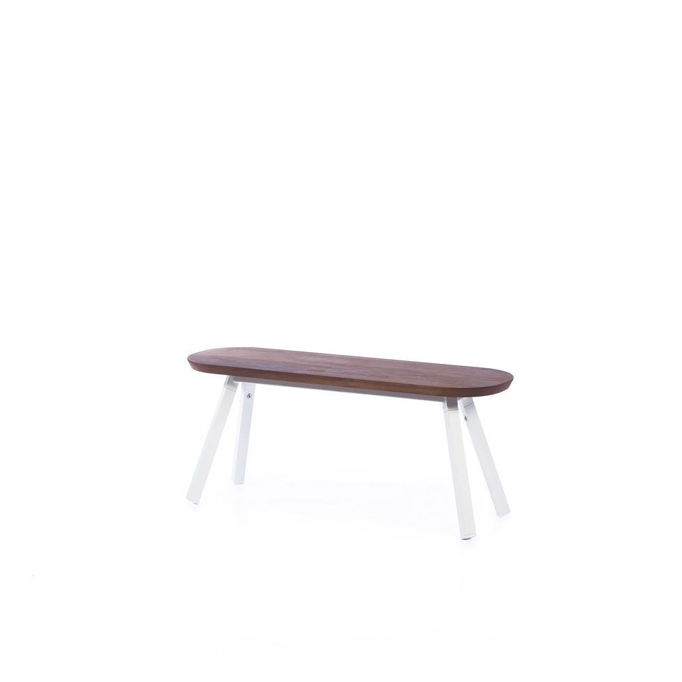 Bench white 120 cm 