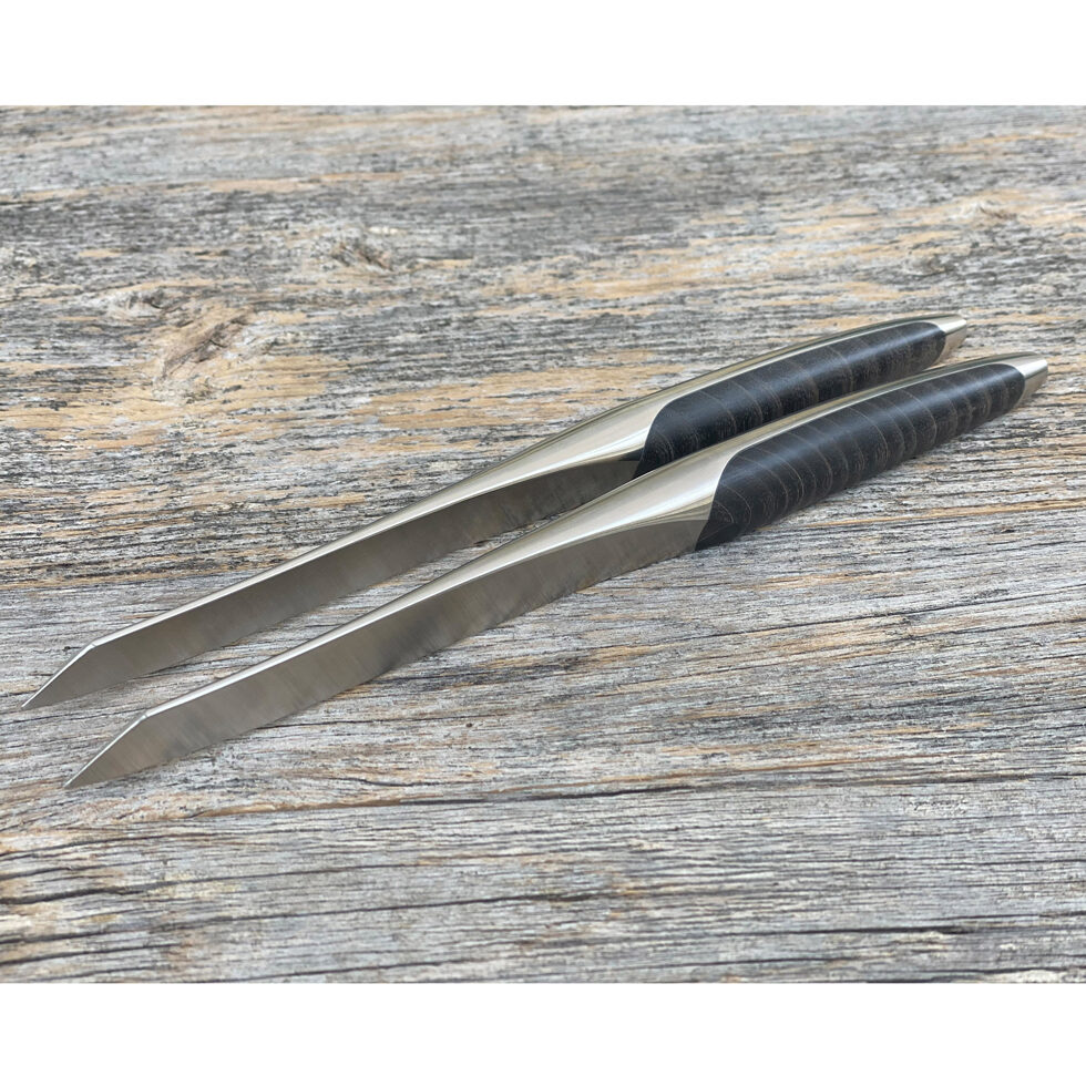 Steakmesser Esche schwarz
 2er Set 