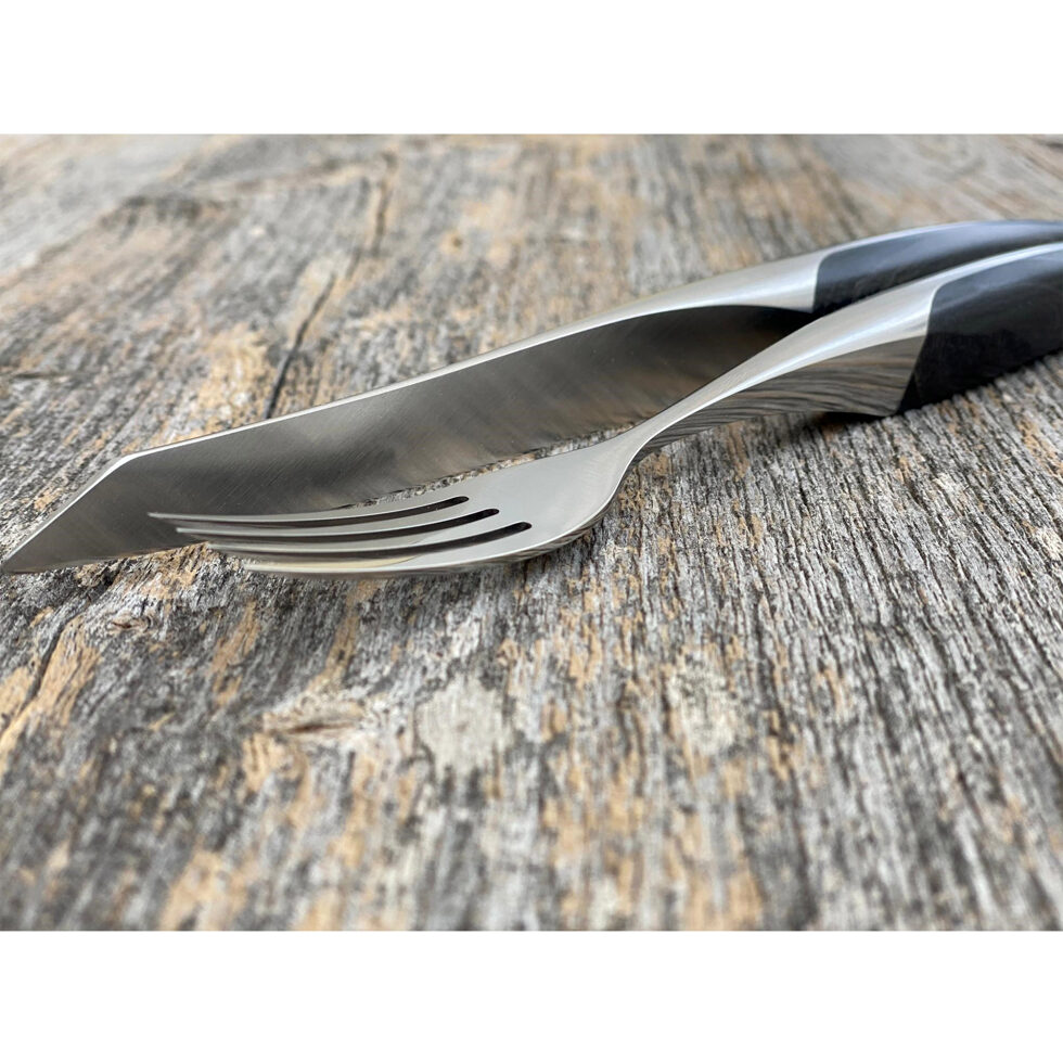 Steakbesteck Esche schwarz Set 