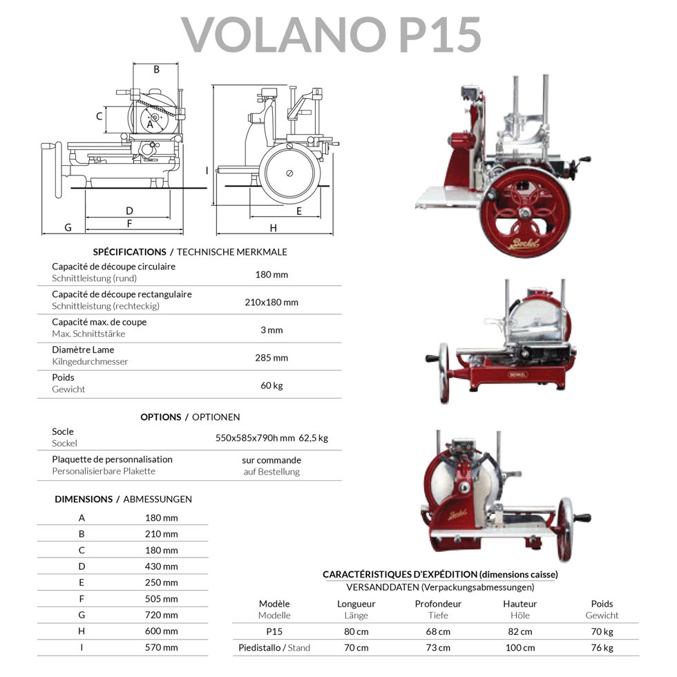 Schneidemaschine Berkel Volano P15 rot Berkel