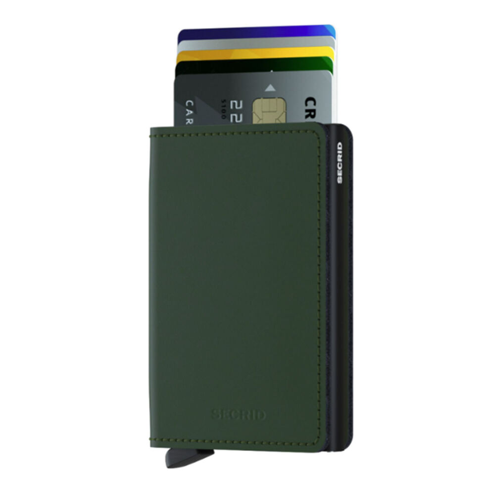 Slimwallet 
grün matt 