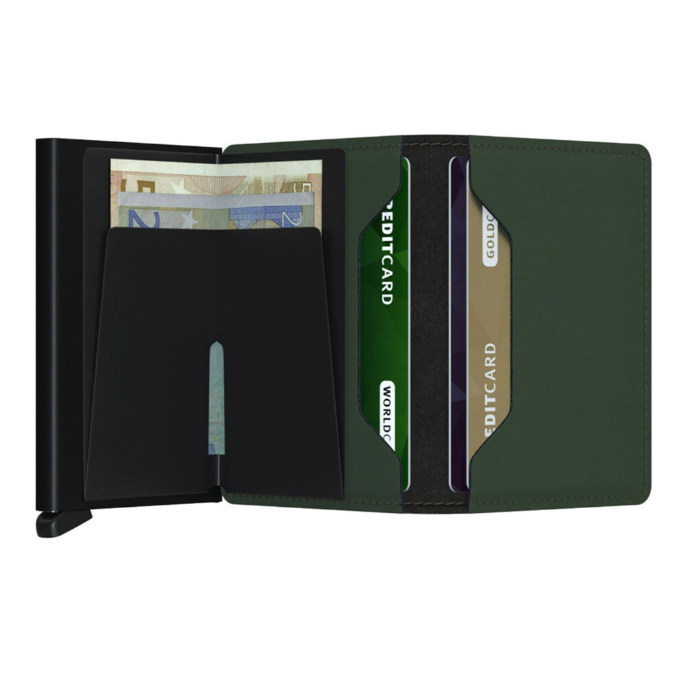 Slimwallet 
grün matt 