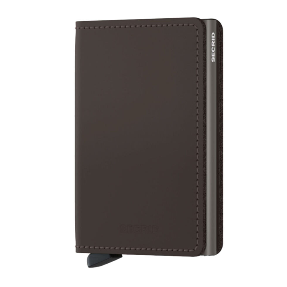 Slimwallet 
braun matt 