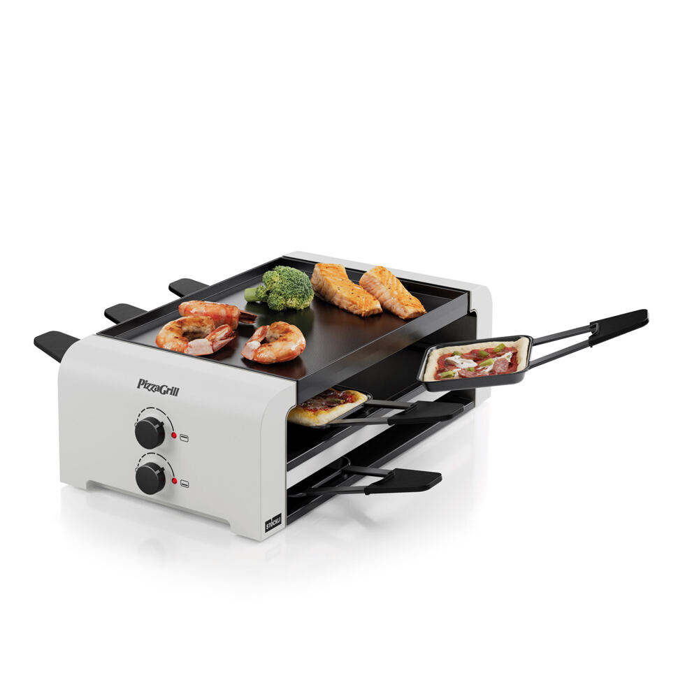 Raclette/Pizza Grill 6er
weiss 