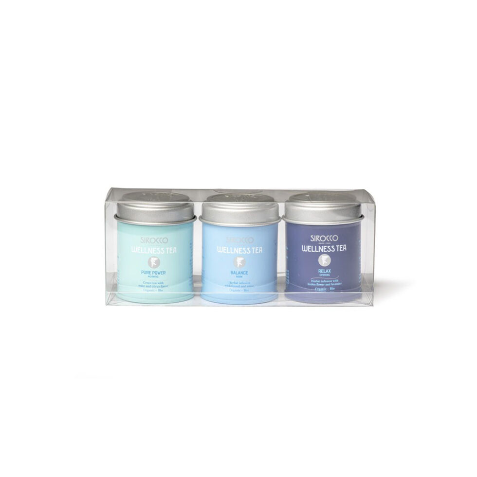 SIROCCO Tea Small
Wellness Selection 3 tins SIROCCO Tea Small
Wellness Selection 3 tins