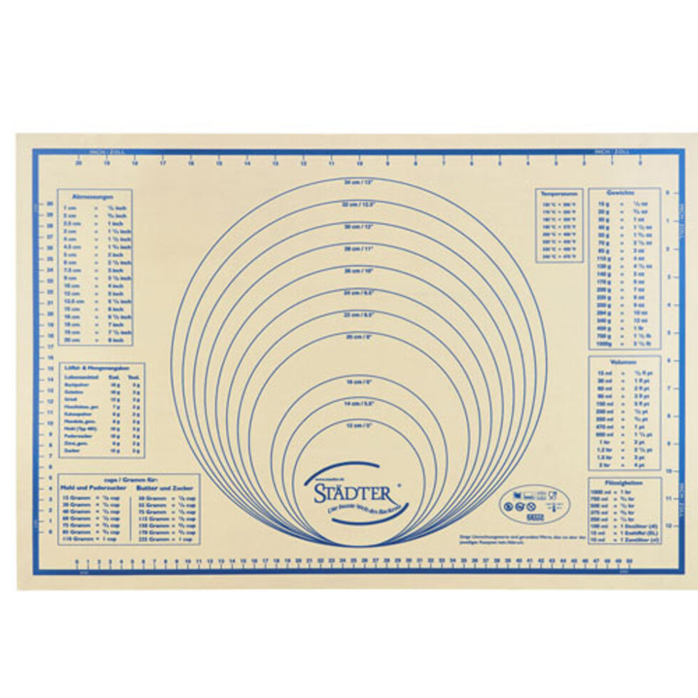 Ausroll-, back-,Frostmatte 62x42 cm Ausroll-, back-,Frostmatte 62x42 cm