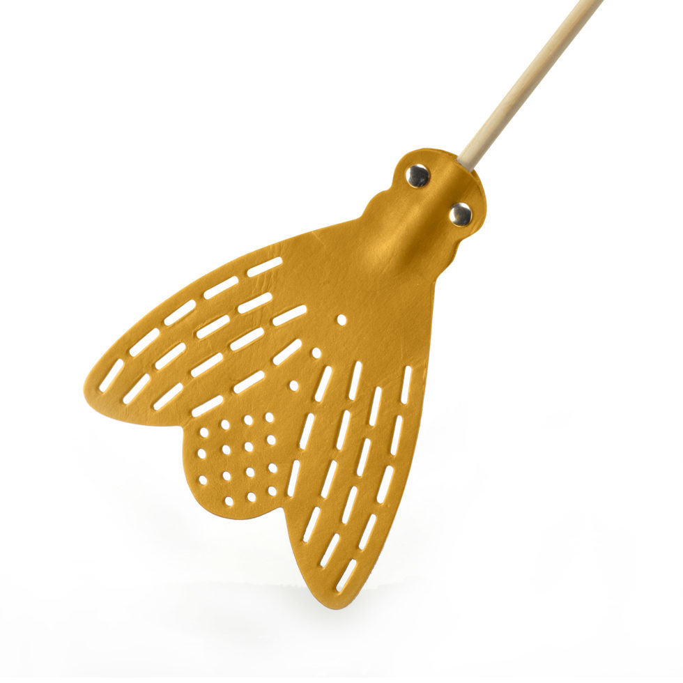 Fliegenklatsche braun 