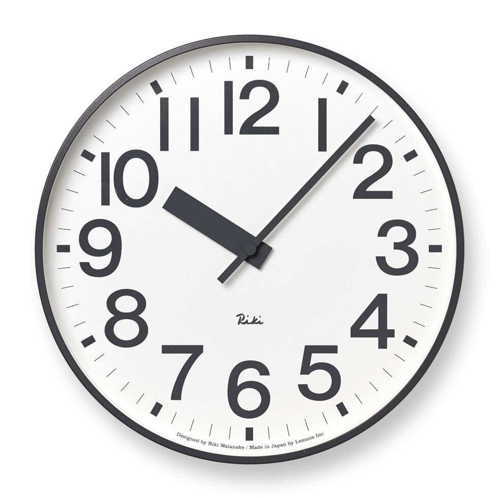 Wall clock Riki numerals
white Wall clock Riki numerals
white