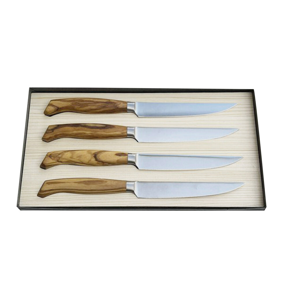 Set de 4 couteaux à steak
Olive 12 cm Set de 4 couteaux à steak
Olive 12 cm