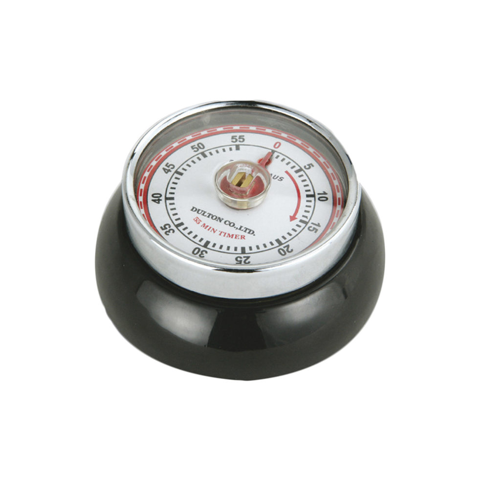 Timer Retro schwarz 